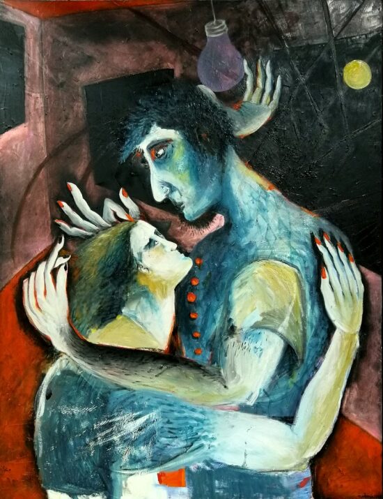 116 x 90 cm huile sur toile 2020
